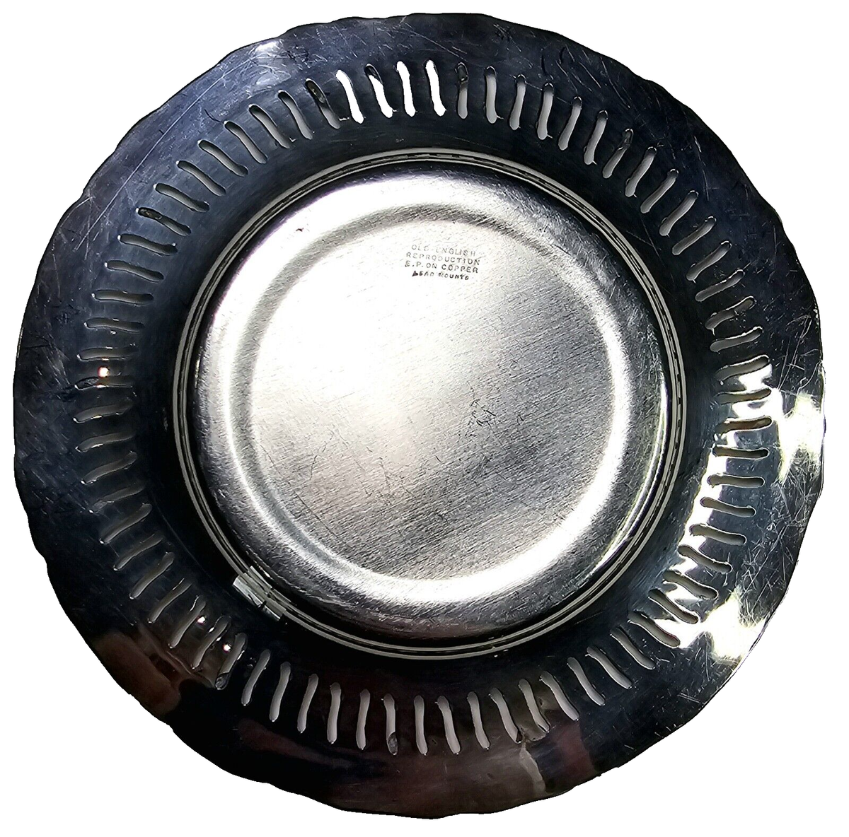 Hallmarked Silver Plate on Copper Old English Reproduction Small