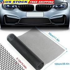 40''x13'' Black Aluminum Mesh Grill Cover Car Bumper Fender Hood Vent Grille Net