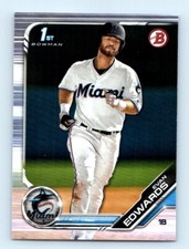 2019 Bowman Draft Evan Edwards Miami Marlins #BD-168 1st Bowman