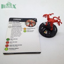 Heroclix Superior Foes of Spider-Man set Carnage 044 Rare figure w/card 