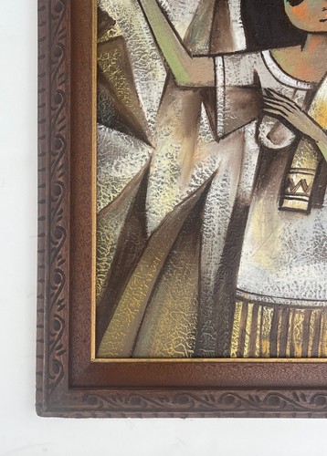 Fine, Filipino Philippines "Woman with a Basket of Fruit" Oil on Canvas. Signed - Picture 4 of 12
