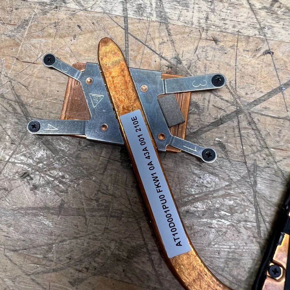 Ventilador de refrigeración CPU Panasonic OEM Lenovo AT10D001PU0 + disipador térmico para ThinkPad Yoga S1 Foto 4 de 4