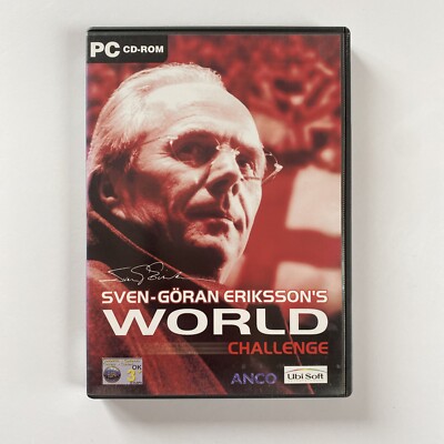 Sven Goran Eriksson's World Challenge (2002) PC CD ROM Computer Video Game, New