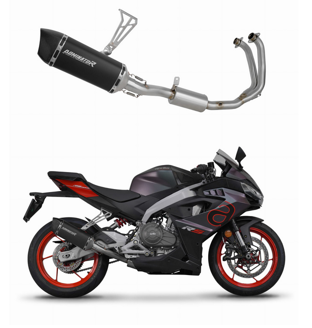 Complete Exhaust Aprilia RS 457 HP6 Titanium Black RS457