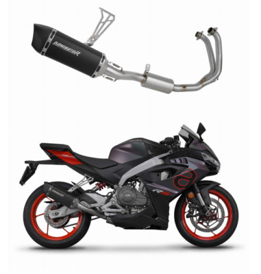 Kompletter Auspuff Dominator APRILIA RS 457 TUONO 457 TITANIO BLACK