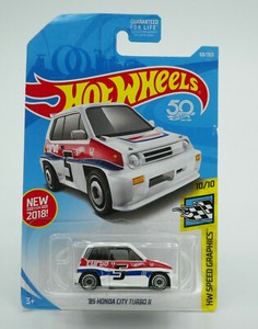 LOOSE 2018 Honda City Turbo II 1985 '85 HW Hot Wheels Speed Graphics LOOSE 2018 Honda City Turbo II 1985 '85 HW Hot Wheels Speed Graphics