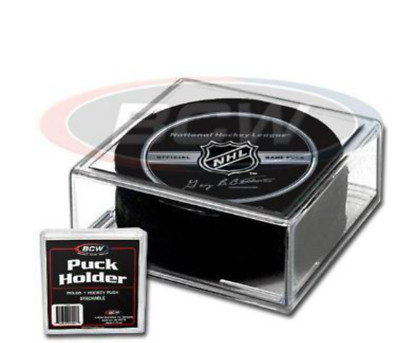 Stackable Puck Case *3 Square Hockey Puck Holder Cube Case Stackable For Regulation Pucks ...