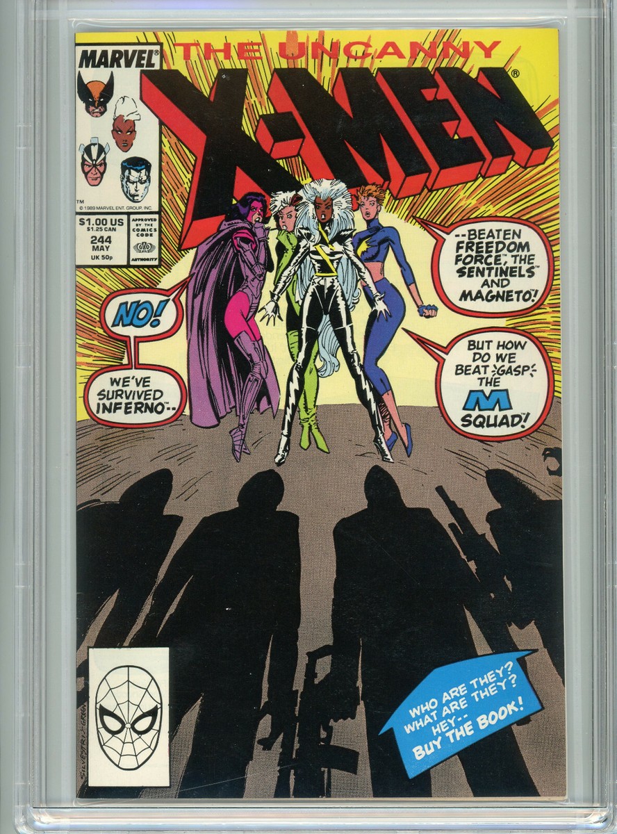 アメコミ Uncanny X-Men 244 1989 マーベル Jubilee The Uncanny X-Men #244: Chris Claremont, Marc Silvestri
