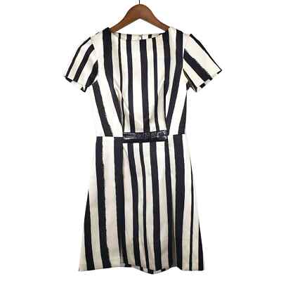 NEW! TopShop Stripe A Line Dress - Black White Cap Sleeve - Women 2 | eBay NEW! TopShop Stripe A Line Dress - Black White Cap Sleeve - Women 2 | eBay