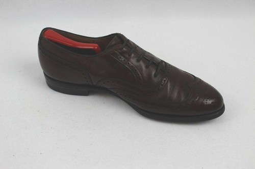 Zapatos Oxford de Colección Johnston Murphy Aristocraft Para Hombre Borgoña Punta de Ala Talla 10.5 - Imagen 4 de 9