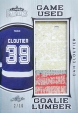 2022 leaf lumber kings goalie lumber dan cloutier lightning game used stick 2/10