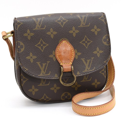 Auth LOUIS VUITTON Monogram Saint Cloud PM M51244 Crossbody Bag Canvas T00E