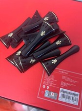 10pcs Nice Carved ebony wood violin tailpiece 4/4 full size. Inlay flower