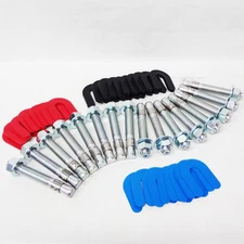 Auto Car Lift Installation install Kit -16 Wedge Anchor Bolts & 30 pack shim kit