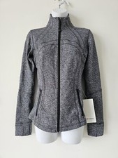 NWT LULULEMON HBLK Heathered Grey Cottony Soft Luon Define Jacket 8