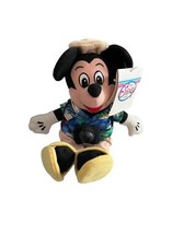 NWT 9" Tourist Mickey Mouse Bean Bag Plush Exclusively for The Disney Store