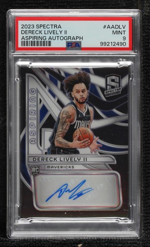 Dereck Lively II RC 26/75 2023 Prizm Draft Picks Auto Blue Ice 