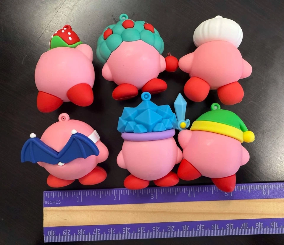 Pacote com 6 brinquedos Kirby nova série bonecos de ação Waddle star pequenos amigos brinquedos - Imagem 2 de 4