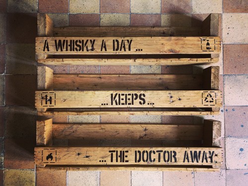 Wandbar Regal WuNSCHTeXT Gewürzregal Vintage Upcycling Rustikal Weinregal Holz - Bild 5 von 18