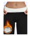 Thermal Leggings Thick Warm Winter Ladies Fleece Lined High Waist Tummy Control