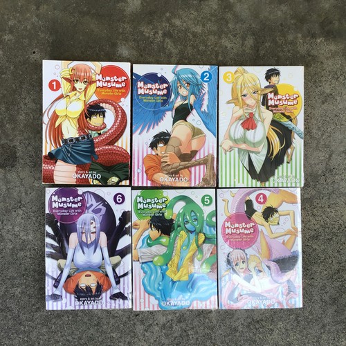 Monster Musume, manga, Vol. 1-6 par Okayado livre de poche anglais (livre 2-6 scellé)  - Photo 1/4