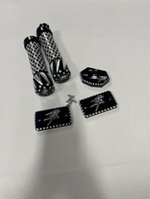 CLEARANCE BLACK CONTRAST KANJI GRIPS KEY COVER MC LIDS 08-20 SUZUKI HAYABUSA