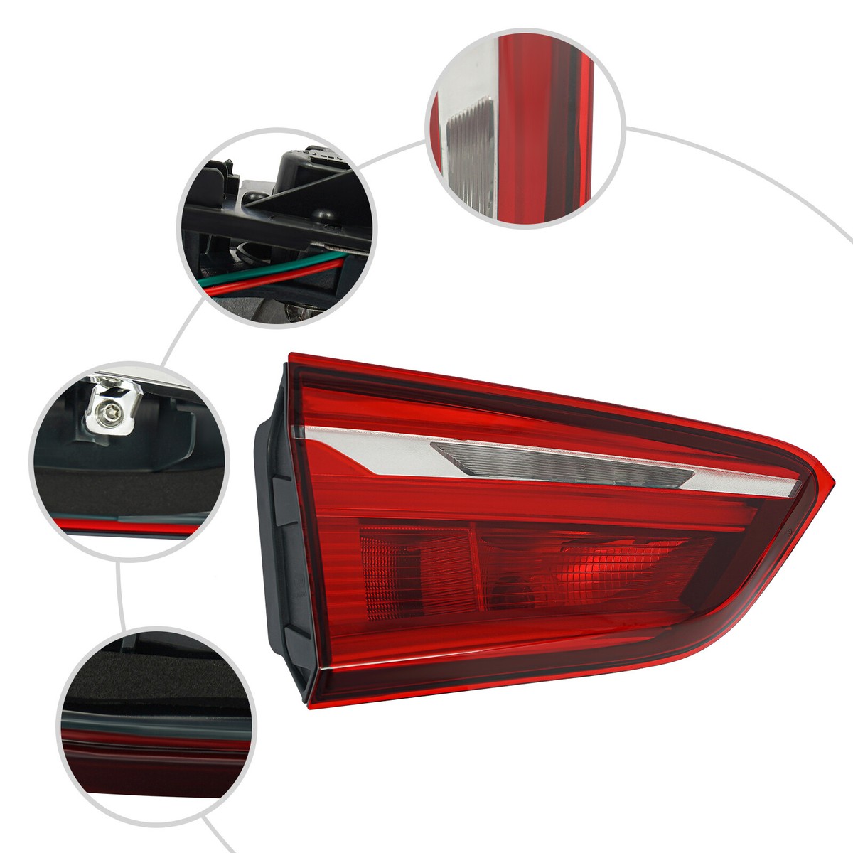 LED Inner Tail Light Left Driver Side Brake Rear Lamp For 2016