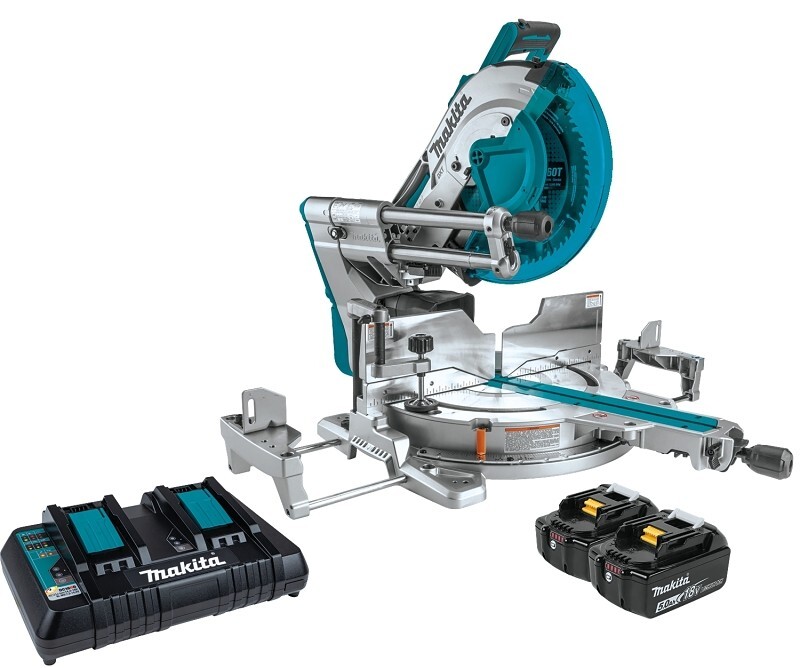 Makita XSL07PT 18 volts X2 LXT Brushless Cordless Dual Miter Saw