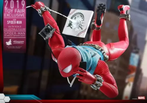 Hot Toys 1/6 VGM34 Marvel's Spider-Man Scarlet Spider Suit Figure Collectibles - Picture 7 of 14