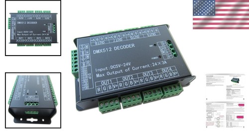 Compact 24-Channel LED Controller with High Power and Easy DIN Rail Mount - Picture 2 of 8