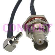 CRC9 male right angle to BNC female nut bulkhead RG174 cable pigtail 3G modem