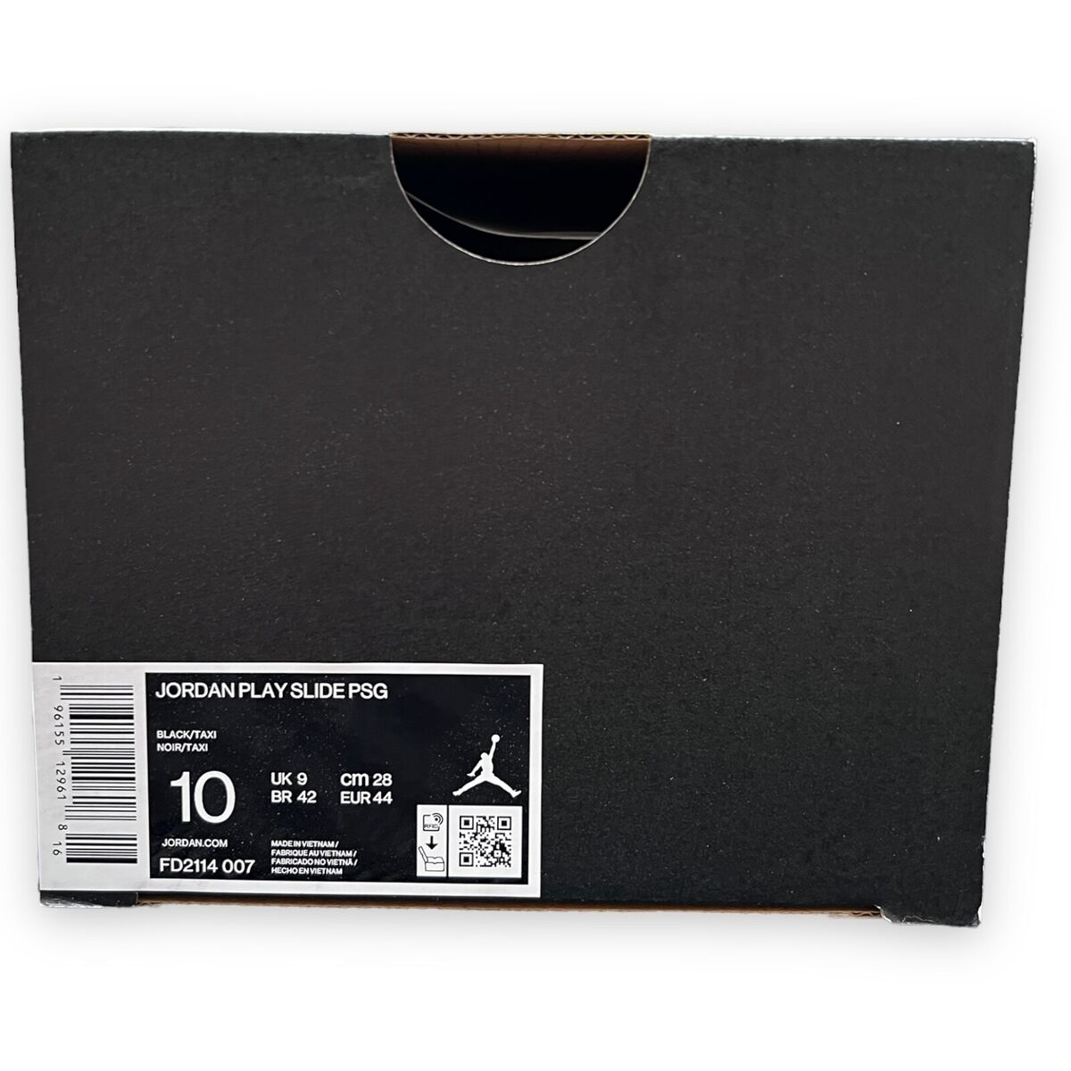 Nike Jordan Play Slide Men's 10 Black Yellow PSG Paris Saint Nike Jordan Play Slide Men's 10 Black Yellow PSG Paris Saint