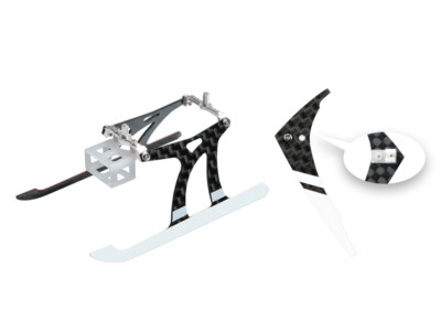 Microheli Aluminum/Carbon Fiber Landing Gear w/ Fin (WT)-BLADE NANO CPX/S/S2/S3