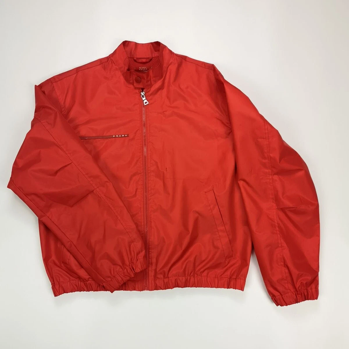 Vintage RARE 90s Prada Logo Windbreaker Made In Italy Jacket ART.SGV 337 |  eBay