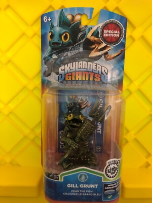 Figurine Skylanders Giants – Metallic Green Gill Grunt – Édition Spéciale – Neuve