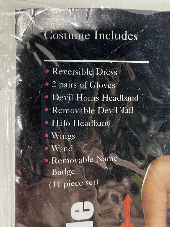 Dreamgirl Miss Hellen Espalda Mujer Disfraz Ángel Diablo, Talla Grande 1x 2x Foto 3 de 4