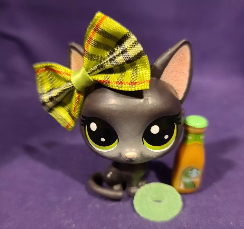 Littlest Pet Shop AUTHENTIC Lucky Dozen Jade Catkin Glitter Black Short 3-78