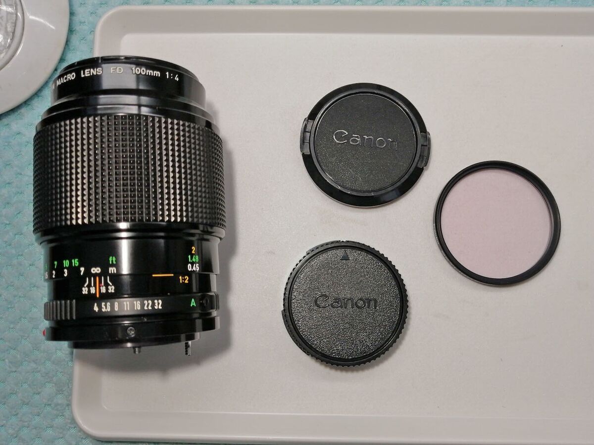 CANON NEW FD MACRO 100mm f/4 MF NFD Lens [Near Mint,Tested] from