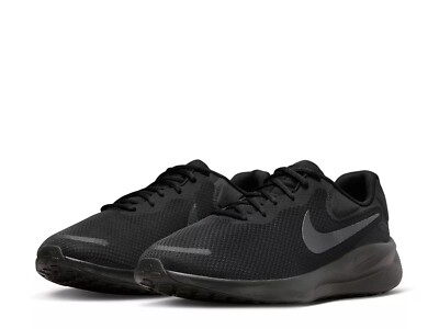 Nike Revolution 7 Wide Black Running Shoes Sneaker Men Size  display picture 3