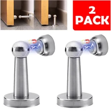 2-PACK Magnetic Door Stop Holder Home Safety Stopper Office Fitting Screws Catch