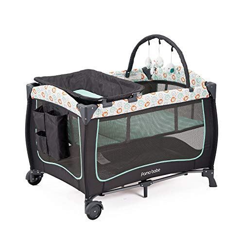 Baby Playpen Changing Table Bassinet Pamo Babe Deluxe Nursery - Main Image