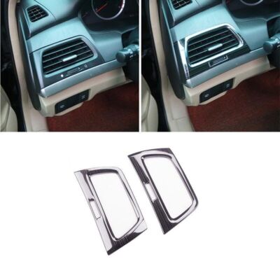 Left And Right Air Outlet Black Steel 2008-2013 For Honda Accord 8th Vent Trim