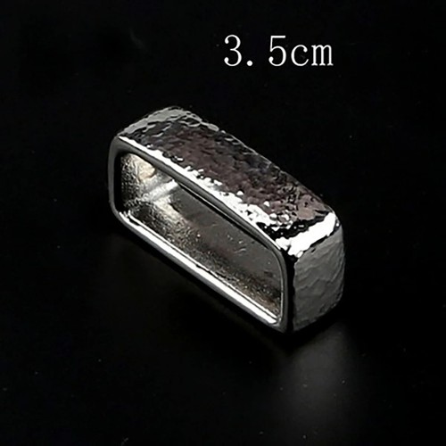 Hammered striation design stainless steel Belt Buckle Replacement for Men Women - Picture 18 of 19