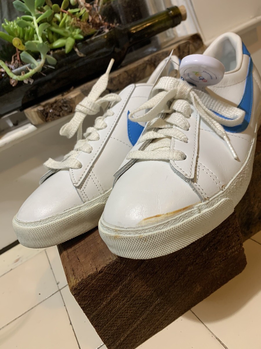 Vintage 80's Nike Wimbledon Forest Hills White Blue Made In Vintage 80's Nike Wimbledon Forest Hills White Blue Made In
