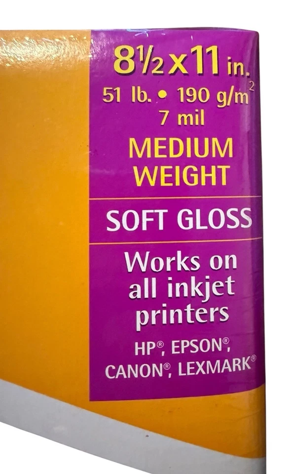 Nuevo Papel Fotográfico Kodak Sellado 8 1/2" x 11" Brillo Suave 25 Hojas de Impresora Foto 4 de 4