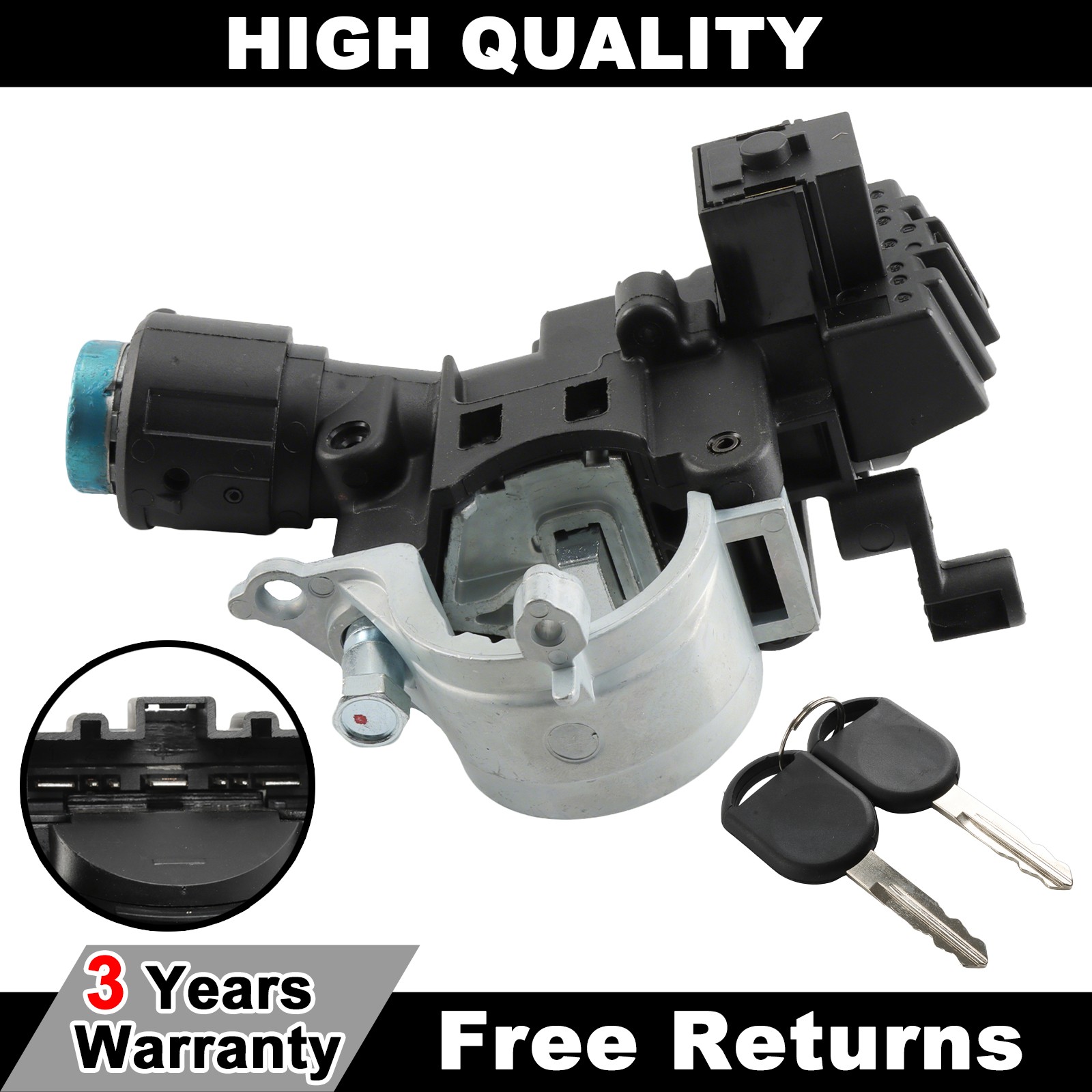 For Mazda Tribute 08-11 9L8Z-3511-A Ignition Lock Cylinder Assembly W/ Chip Keys