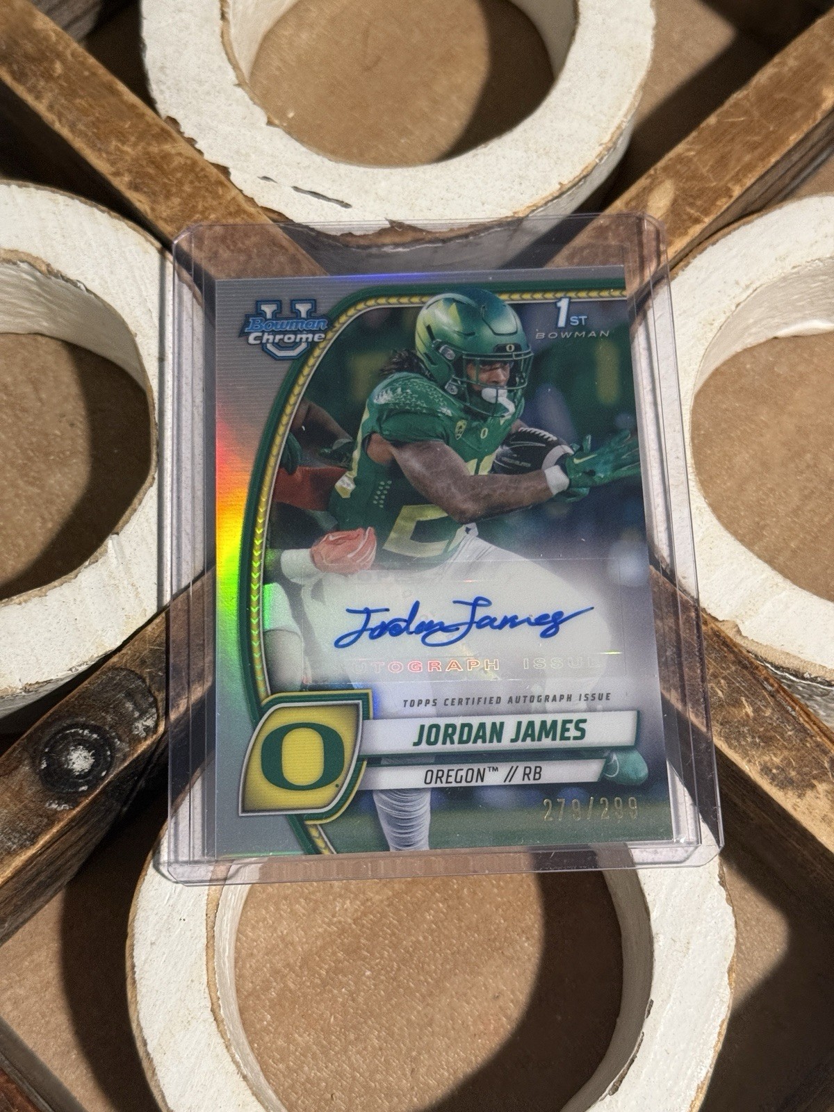 2024 Topps Bowman U Chrome Auto Refractor Jordan James /299