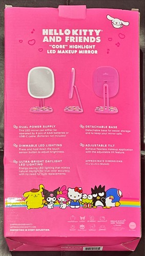 Rare Hello Kitty And Friends “Core” Highlight LED Makeup Mirror NIB Impressions - Picture 3 of 4