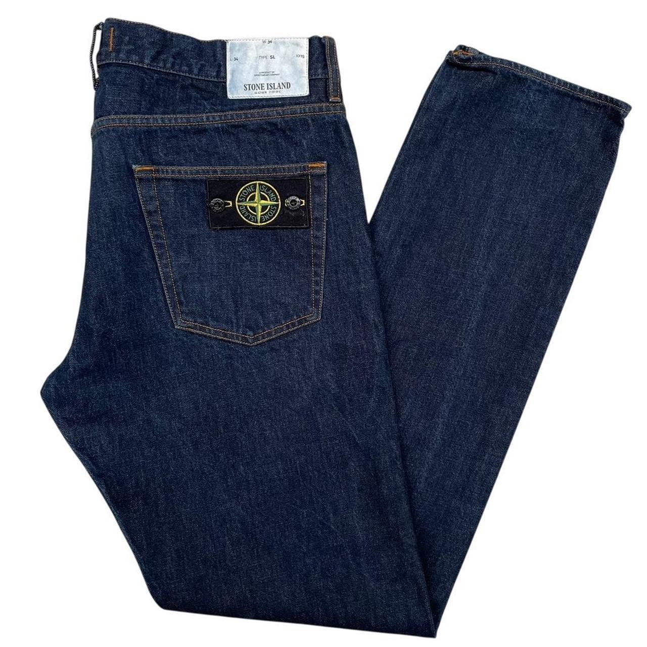 Stone Island AW 2016 Navy Blue Slim Fit Denim Jeans