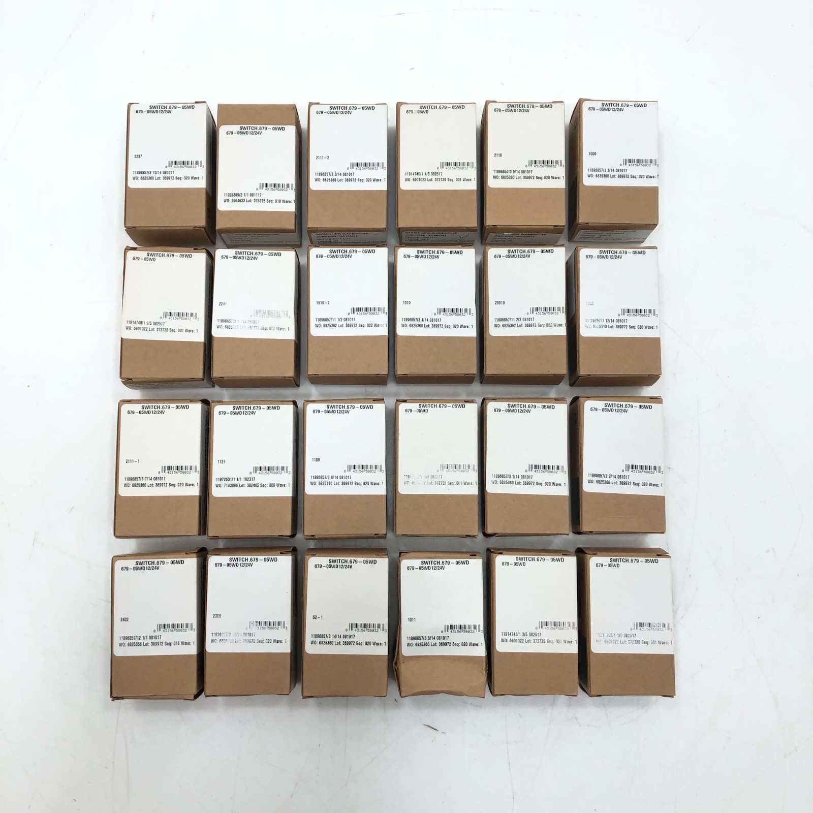 NEW Lot (24) Schlage 679-05WD Concealed Magnetic Door Position Switch 12/24V